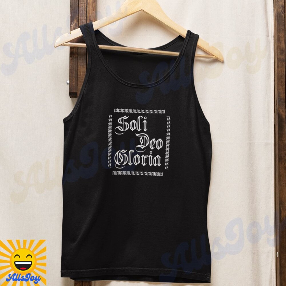 SOLI DEO GLORIA Black Tank Top Shirt